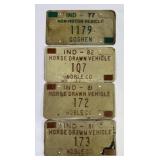1977, 81 Indiana Horse Drawn License Plates (4)