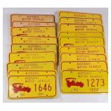 1977-89 Indiana Historic License Plates (18)