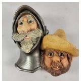Bossons Don Quixote Chalkware Wall Mask