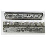 Vintage Cushman Golfster Golf Cart Emblems