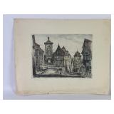 ï¿½Rothenburg Germanyï¿½ Color Etching - Signed