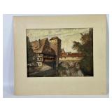 ï¿½Hangmanï¿½s Bridge Nurembergï¿½ Watercolor- Signed