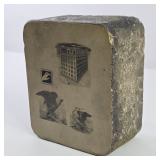 Litho Advertising Printing Stone- Indianapolis