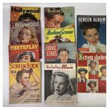1935-50 Hollywood, Movie Stars + Magazines (10)