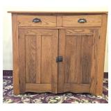 Mission Oak 2-Door/ 2 Drawer Cabinet