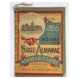 1886 Indiana State Almanac & Household Guide