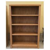 4 Shelf Traditional Oak Book Shelf