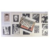 V.I. Kozlinsky Self Portrait + Line Cut Print Set