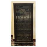 Antique American Mahogany Ball Foot Curio Cabinet