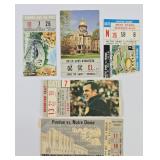 1954-69 Notre Dame vs. Purdue Ticket Stubs (5)