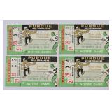 1959 Notre Dame vs. Purdue Ticket Stubs (4)