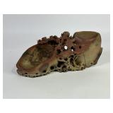 Chinese Carved Soapstone Brush Pot Sculpture