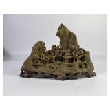 Chinese Carved Soapstone Mountain Village