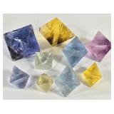 Octahedral Fluorite Cleavage Specimens (9)