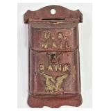 A.C. Williams Cast Iron Hanging U.S. Mail Bank