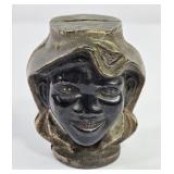 Antique 'Two Faced Boy' Cast Iron Coin Bank