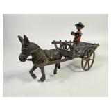 1890ï¿½s Black Americana Cast Harris Donkey Wagon