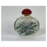 Reverse Paint Great Wall China Snuff Bottle