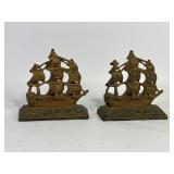 Wilton Co. Cast Iron Gallion Ship Bookends