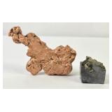 Galena & Natural Copper Specimens