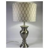 Contemporary Brushed Metal Lamp