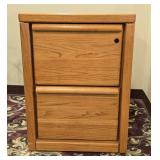 2 Drawer Wooden File Cabinet