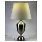 Brushed Metal Urn Lamp