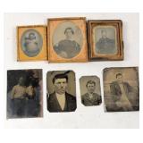 Antique Tintype Portrait Photographs (7)