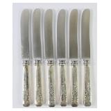 J A Henkels Sterling Monogramed 'R' Butter Knives