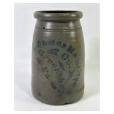 Antique James Madison Co. Stoneware Jar