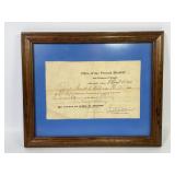 1865 Civil War Tennessee Provost Office Document