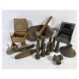 Brass Hose Nozzles, Oil Cans + Vintage Tools (18)