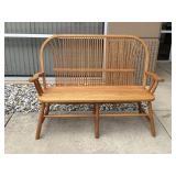 Oak Windsor Spindle Back Bench