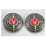 1941 Cadillac Series 61 Chrome Fog Light Plates