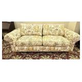 Thomasville Tropical Floral Pattern Sofa