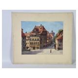 ï¿½Albrecht Dï¿½rer's Houseï¿½ Painting Signed Lorenz
