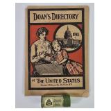 1911 Doan's Directory Of The U.S & Pill Bottle