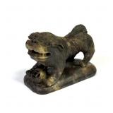Chinese Carved Soapstone Foo Dog Figurine