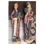 30' Chinese Emperor & Empress Cement Statues