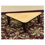 MCM Black Rattan Laminate Top Patio Side Table