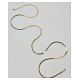 14k Gold Herringbone Necklace 24'