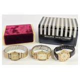 10k GF Bulova & Timex Watches (3)