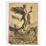 Antique ï¿½Nemesis ï¿½ Engraving By Albrecht Dï¿½rer