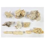 Calcite, Quartz Clusters & Mica On Matrix Crystals