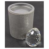 Swarovski Faceted Silver Crystal Egg
