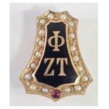 10k Phi Zeta Tau Sorority Pin