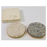 Zell Lucite Confetti Powder Compacts