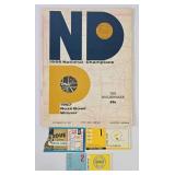 1955-87 Notre Dame Nat'l Champions & Tickets