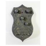 Antique Cast Iron Peninsular Furnace Face Plate