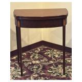 Antique Federal Demi Lune Fold Top Butlerï¿½s Table